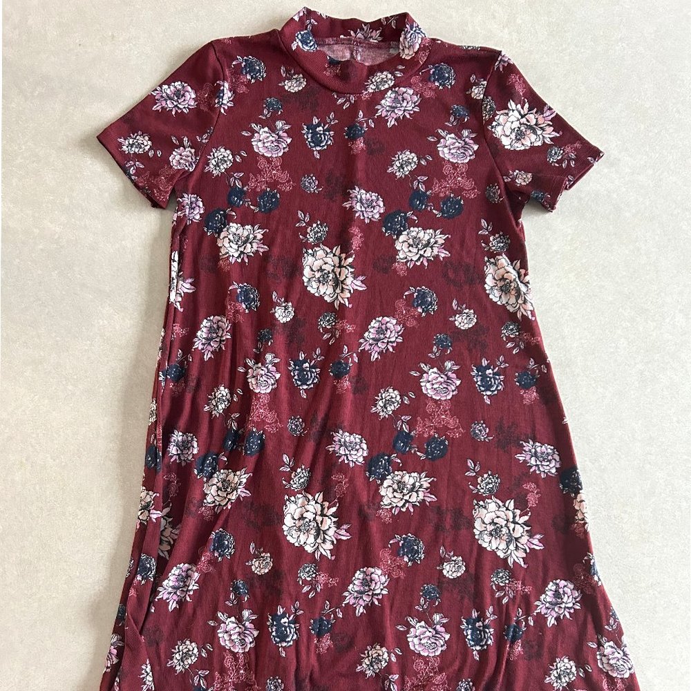 [SOLD] RARE Lush Floral Print Mock Neck Dress ASO Lydia Martin - Picture 6 of 11
